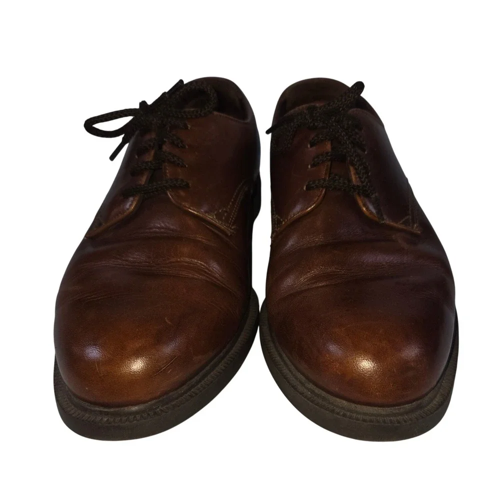 Florsheim Mens Brown‎ Leather Oxford Dress Shoes Lace Up Size 8.5 D